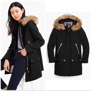 JCrew Chateau parka hooded